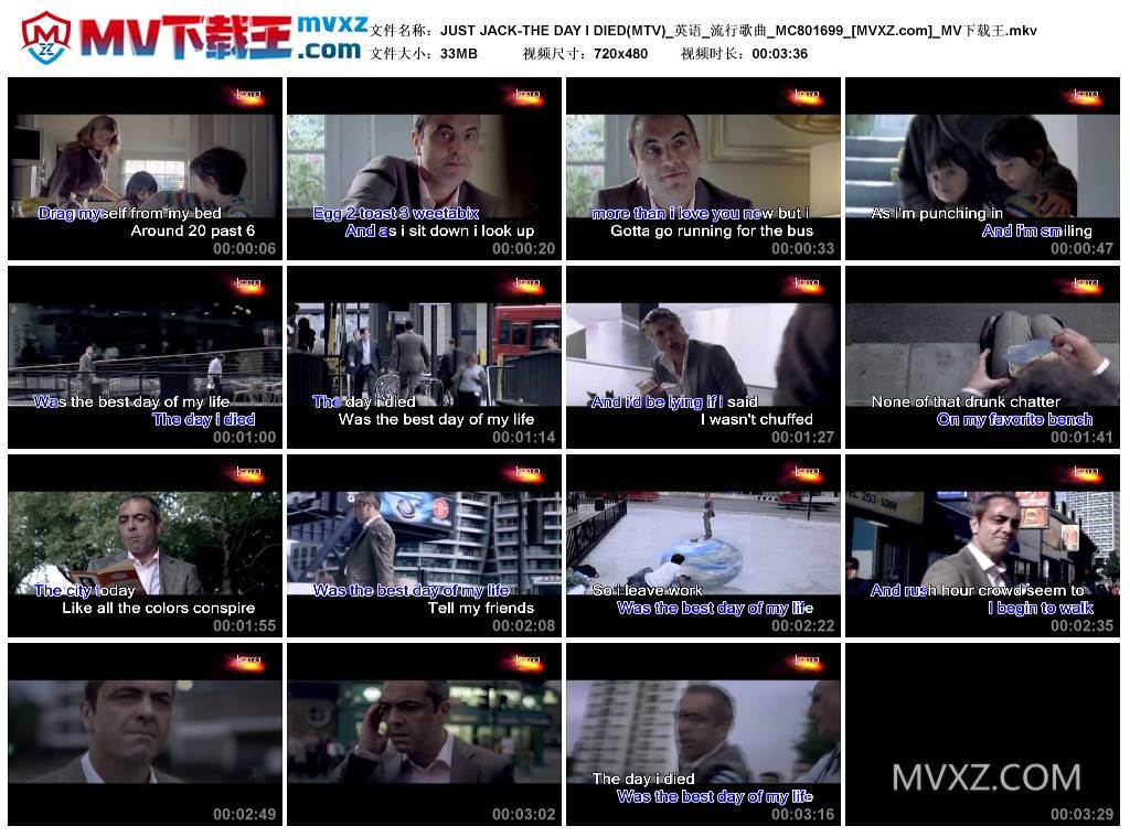 JUST JACK-THE DAY I DIED(MTV)_英语_流行歌曲_MC801699